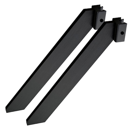 Lavi Industries SUPPORT LEGS BLACK 2PK 50-SL001/MB/SET